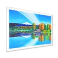 thumbnail image 2 of Designart 'Reflection Of Mountain and Sky On The Lake Water' Nautical & Coastal Framed Art Print, 2 of 4