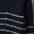 thumbnail image 6 of Otqutp Kids Boys Stripe Knit Pullover Stripe Long Sleeve Soft Warm Pullover Teens Back to School Zip-Up Sweater Size 7-16 Years, 6 of 8