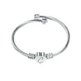 thumbnail image 1 of Fiudx Pulsera Alambre Acero Inoxidable 26 Letras con Forma de Corazón, 1 of 1