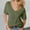 Green, variant on TIANZEN Women's Fashion Deep V Neck Top Solid Color Casual Loose Short Sleeve Women Summer T Shirts Short Sleeve Raglan Shirt Women Spandex Tee