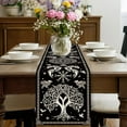 thumbnail image 4 of Tree of Life Table Runner Botanical Tree Plant Kitchen Dinner Table Runner Decoration 13x72 Inches Seasonal Holiday Party Linen Table Decoration, 4 of 7