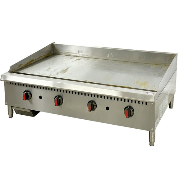 48 in. Commercial Thermostat Griddle, Flat Griddle NSF 4 Burner Heavy Duty Griddle, ETL