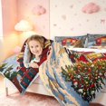thumbnail image 4 of Manfei Rustic Cabin Lodge 7-Piece Twin Bedding,Traditional Christmas Tree Gift Bedding Comforter Set,Blue Gray,Christmas Reversible, 4 of 6