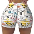 thumbnail image 2 of Sikiie Construction tools Print Workout Shorts Women Scrunch Butt Gym Shorts Seamless High Waist Tummy Control Yoga Biker Athletic Shorts-XX-Large, 2 of 8
