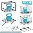 thumbnail image 6 of Garage Shelf Wall Mounted with Wire baskets, Heavy Duty Garage Wall Shelving with Garden Tool Rack and Hooks, Wire Shelf Baskets Tool Organizer for Home Garden Yard Organization and Storage, 6 of 9