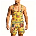 thumbnail image 6 of CAIVO Printed Overalls for Men Shorts Romper Festival Jumpsuits Work Bibs Coveralls Adjustable Strap With Pockets Elegant Independence Day Themed Jumpsuit With Straps Casual And All Day Comfort, 6 of 6