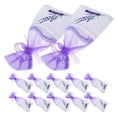 thumbnail image 3 of EeaseMX 25 bolsitas vacías de lavanda con estampado floral, bolsitas de fragancia para dormir relajante (morado claro), 3 of 8