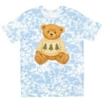 thumbnail image 3 of Inktastic Vintage Teddy Bear in Sweater with Christmas Trees T-Shirt, 3 of 5