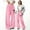Pink, variant on Zecgelong Girl's Bowknot Baggy Sweatpants Cute Straight Leg Athletic Pants With Pockets Clothes For Teen Girls Size Beige 4-5 Years
