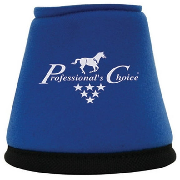 Professional's Choice Quick-Wrap Bell Boots - 360-Degree Hoof Protection with Lycra Binding, Pair Large / Royal