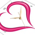 thumbnail image 3 of 3dRose, A Modern Pink Heart, 15x15 Wall Clock, 3 of 8