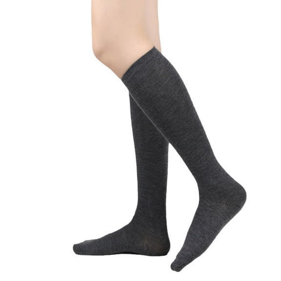 Resicozy Knee High Socks for Women, Knee High Long Tall Boot Socks Dark Gray