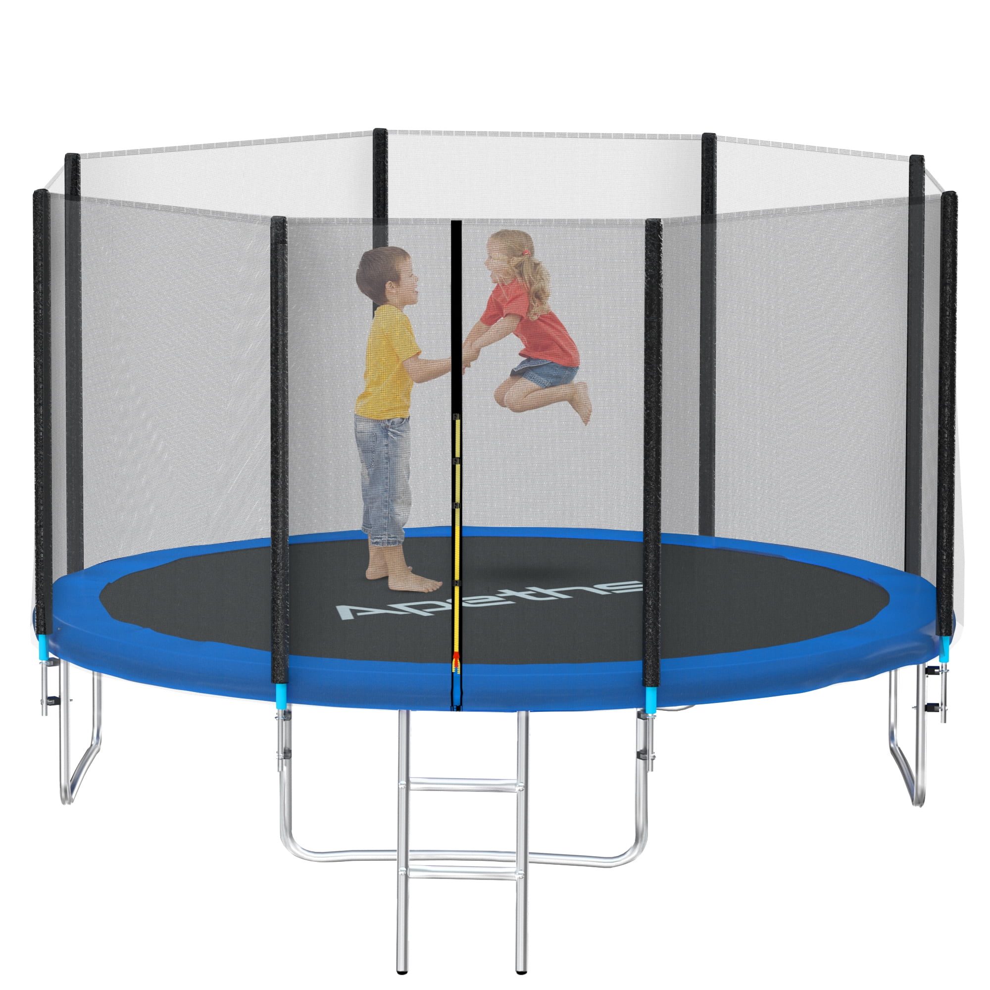 Apeths 10FT Trampoline for Kids Adults Outdoor with Ladder, Jump