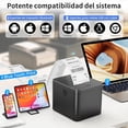 thumbnail image 2 of Impresora Termica Portátil, 5 Rollos, Bluetooth y USB Impresora de Recibos, Impresora de Tickets con Corte Automático, 58MM Mini Impresora de Etiquetas, Material de oficina, iOS/Android/Windows, 2 of 12