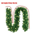 thumbnail image 2 of Christmas Garland Hanging Rattan Weaving Wall Hanging Decorations Xmas Garland Decor for Yard, Porch, Table, Wall, Stair Mantel, Frames, Party Decor 106inch, 2 of 2