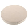 thumbnail image 1 of Cojín redondo de lino para silla, cojín de espuma para sillas de ratán, meditación y decoración del hogar, para cojines redondos con volantes, 1 of 4