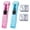 Pink+blue, variant on 2 Pack Portable Binder Clip Stapler with 100 Clips – Reusable Paper Clamp Tool, No Staple Binding for Office Home Desk Organization