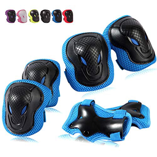 Soft Knee and Elbow Pads with Gloves Set Toddler Sports Protective Gear for Kids Boys Girls Skateboard Rollerblading Bike Scooter Reinforced Stitching Around Wemfg Protective Gear Set Kids