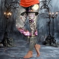 thumbnail image 2 of mgoYE Women Halloween Leggings Loose Fit Wide Leg Trouser Pants Casual Elastic Waist Drawstring Palazzo Pants Womens Leggins Size S, 2 of 7