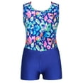 thumbnail image 6 of DPOIS Little Big Girls Mermaid Gymnastics Leotard Shorts Outfit, 6 of 6
