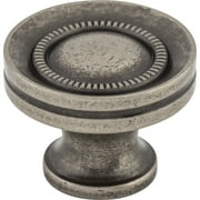 Top Knobs M294 Button 1-1/4" Mushroom Cabinet Knob From The Somerset Ii Collection - Grey