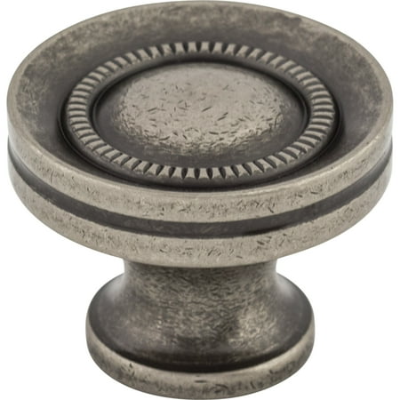 Top Knobs M294 Button 1-1/4" Mushroom Cabinet Knob From The Somerset Ii Collection - Grey