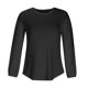 thumbnail image 1 of Top básico de manga larga para mujer de otoño e invierno para mujer Pompotops  FGAJ8066, 1 of 7