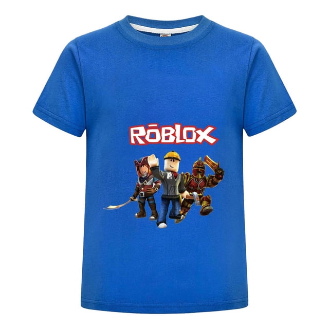 Playera Gamer Infantil con Estilo Roblox, Camiseta de Algodón para Niño con Diseño de Personajes, Regalo Ideal