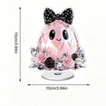 thumbnail image 3 of Sahpxhe Halloween Ghost Decor Party Tabletop Decorations, Rotating Acrylic Standee 2D Spinning Pumpkin Ghost Centerpiece Sign for Home Desk Bedroom Decor Pink, 3 of 7
