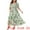 Green, variant on Plus Size Short Sleeve Square Neck Maxi Floral Dress 3X Hot Pink