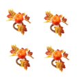 thumbnail image 2 of Harpily Desktop Decor Pumkins Napkin Rings Thanksgiving Napkin Ring Holder Maple Leaves Napkin Ring For Fall Gathering Thanksgiving Dinner Table Decoration, 2 of 4