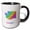 Black/White, variant on 3drose, Washington State Map - Rainbow Sketch Design, 11oz Magic Transforming Mug