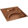 thumbnail image 6 of Ekena Millwork 11 7/8"W x 11 7/8"H Seville EnduraWall Decorative 3D Wall Panel, Bright Coat Copper (Covers 0.98 Sq. Ft.), 6 of 6