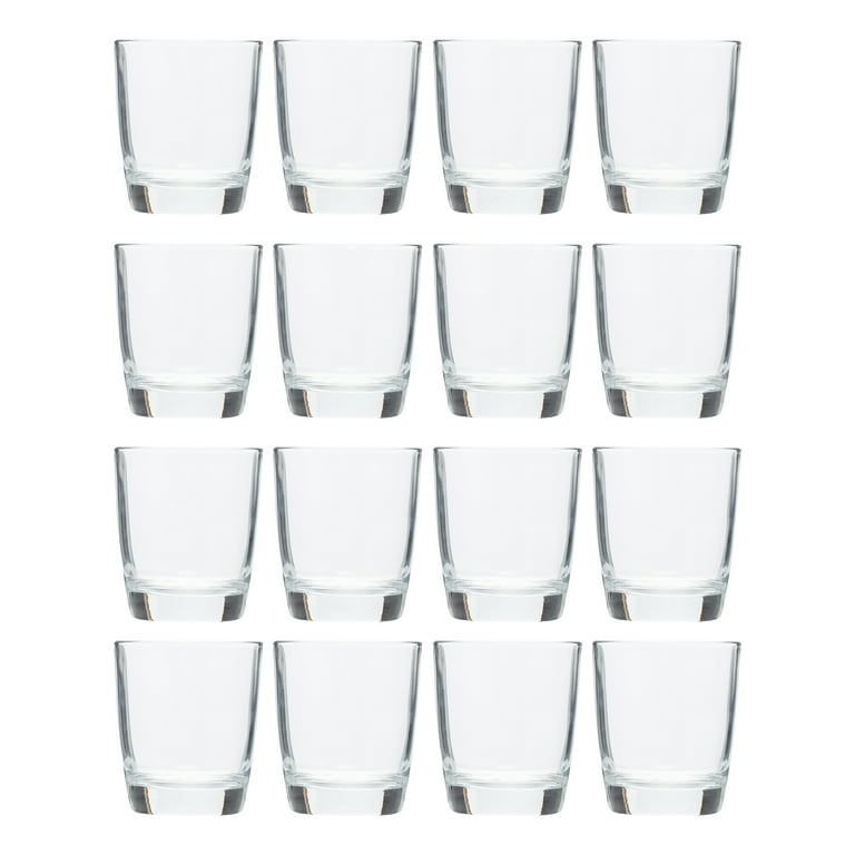 Mainstays Radiant Glass Drinkware Set, 16 Piece Set, 16 Ounce & 12