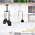 thumbnail image 2 of Ganchos plegables giratorios autoadhesivos, herramientas de cocina montadas para colgar, ganchos para toallas para baños, paquete de 1, color blanco, 2 of 8