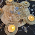 thumbnail image 3 of Bandeja Soporte 2 en 1 Bandejas Pentagram Wooden para Brujería Tarot Suministros Verde, 3 of 9