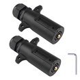 thumbnail image 1 of Conector para remolque 7 pines redondo a 4 pines/5 pines plano 2 unidades WOFTD, 1 of 4