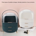 thumbnail image 3 of Makeup Organizer, 2 Layer Cosmetic Display Case With Multiple Drawer And Clear Cover For Bedroom Bathroom, 9.8x7.3x14.6", 3 of 8