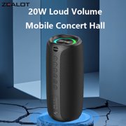 ZEALOT MP2M Portable Bluetooth Speaker, Portable Karaoke Machine with Two Wireless Mics: IPX6 Waterproof, 24W Loud Sound, Deep Bass, Bluetooth 5.3, LED Lights, Wireless Stereo Pairing, 30H Playtime