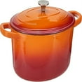 thumbnail image 4 of Oval Enameled Cast Iron Dutch Oven, 7-Quart, Sunset Orange, 4 of 4