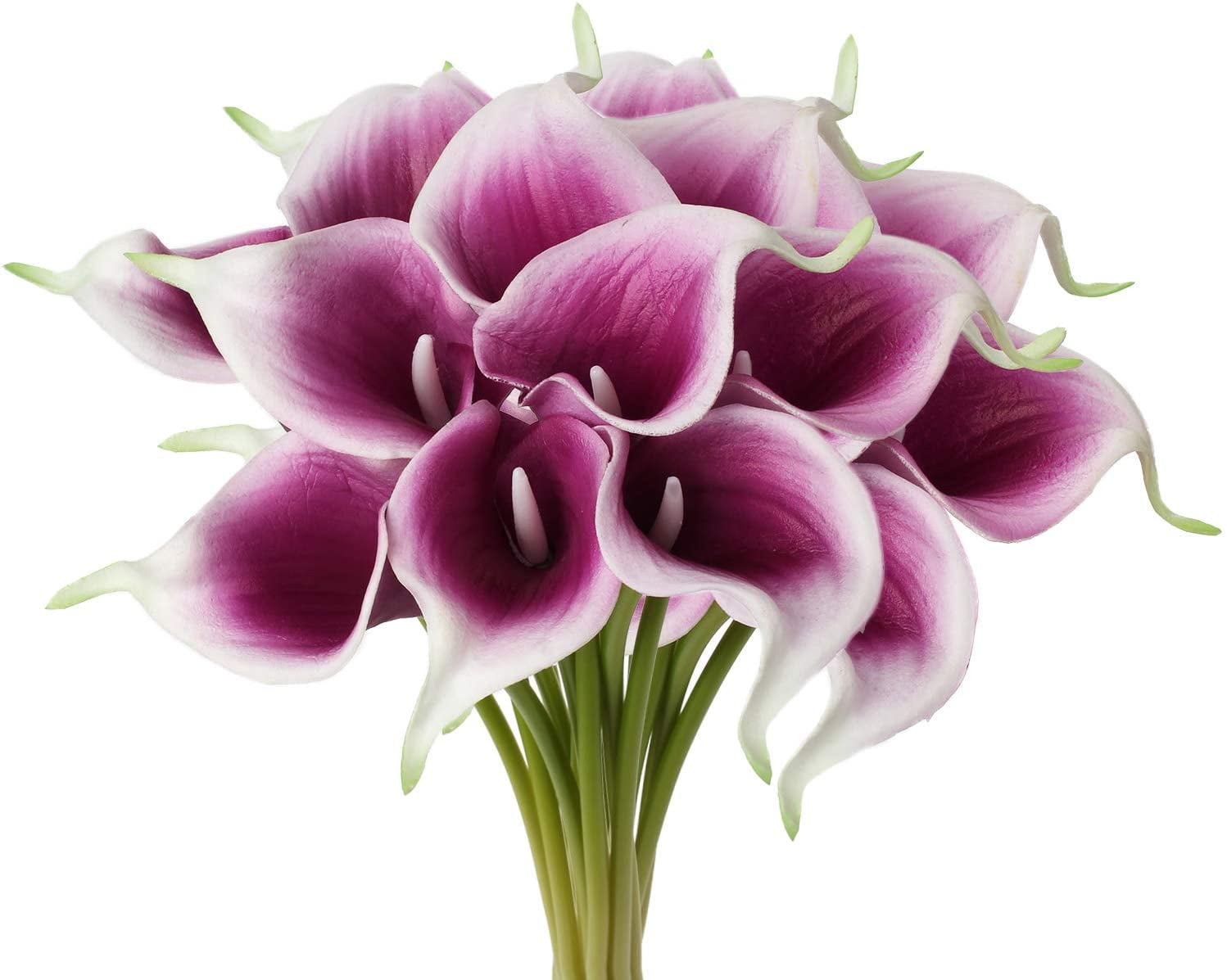 Calla Lily Bridal Wedding Bouquets 10/20pcs Latex Real Home Feeling Flower Decor 