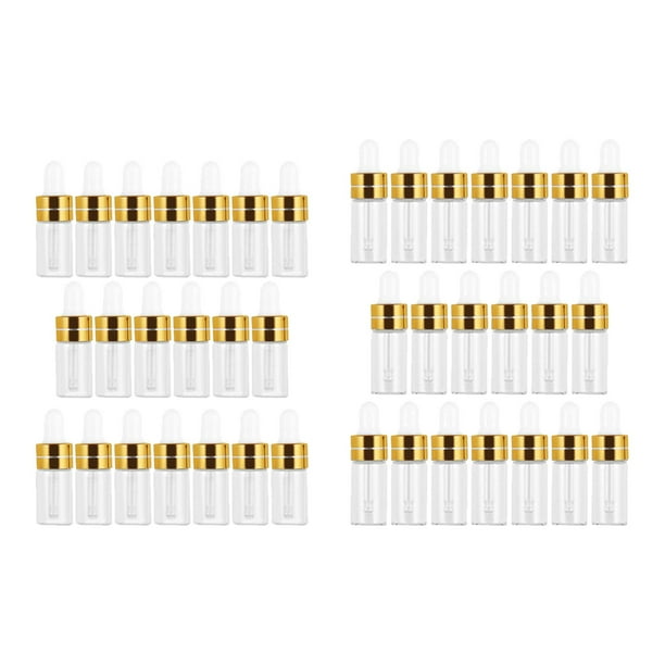 40 botellas cuentagotas de vidrio Fernando 2ml 3ml para aceites corporales