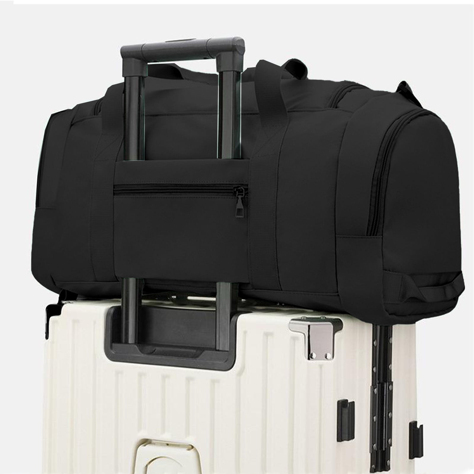 Hyknon Multifunctional Travel Duffle Bag for Women, Large Capacity Short-Distance Travel Bag, Lightweight Wear Sports Fitness Bag, WaterProof Wet Dry Separation Backpack for Fitness Travel, Black