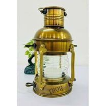 Exclusive Nautical10" Beautiful Lantern Candle Vintage Style Antique Nautical Lamp Home Gift Decor Candle Handmade Item