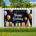 thumbnail image 6 of Yatrandify Colorful Balloons Birthday Banner Decorative Background Party Lights Happy Sign for Celebration Kids Event Decoration Photo Shoot, 6 of 8