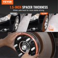 thumbnail image 2 of 1.5 Wheel Spacers 6 Lug Forged Adapter 6x5.3 Inch Set of 4 Black, 2 of 7
