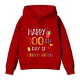 thumbnail image 6 of XAOFW Children's Hoodies Sweatshirts 100 Days Of School Print Fashionable Hoodie Everyday Relaxed Fit Pullover Long Sleeve Hooded Sweatshirt Stylish Comfortable Outdoor Activities Top, 6 of 7