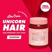 Lime Crime Unicorn Hair, Semi-Permanent Hair Color, Vegan, Full Coverage, Valentine 6.76 fl oz