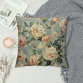 thumbnail image 2 of Leisuo Watercolor Rose Throw Pillow Cover Vintage Garden Plants Elegance Botanical Cozy Square Cushion Case for Men Women Boys Girls Room Home Decor, 2 of 5