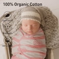 thumbnail image 4 of Swaddle GLLQUEN para bebés de 0 a 3 meses, paquete de 3 flores rosas, 4 of 9